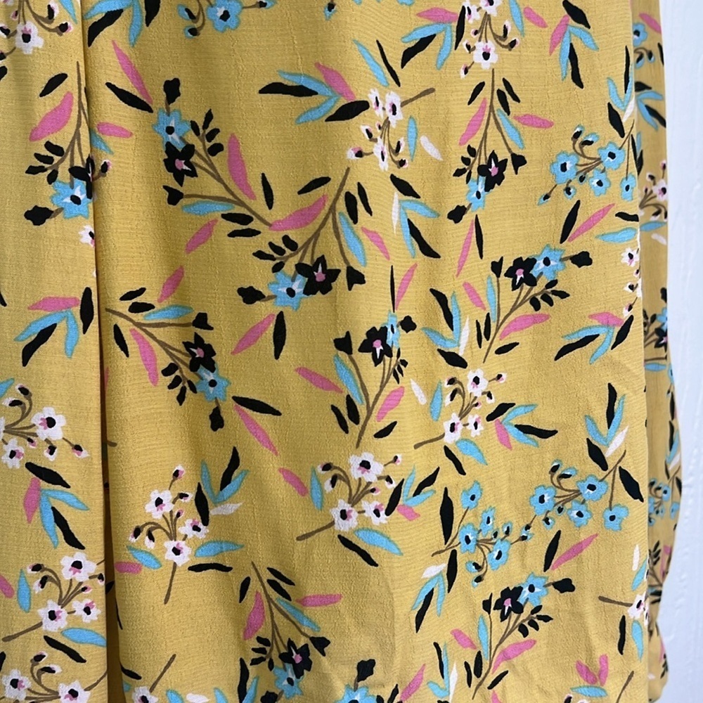 Anthropologie - Maeve Meadowsweet Colorful Floral Long Sleeve Blouse Size 0 - Picture 5 of 15